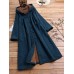 Corduroy Frog Button Solid Color Hooded Maxi Coats