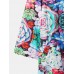 Women Allover Floral Printed Long Sleeve Casual Lapel Coat